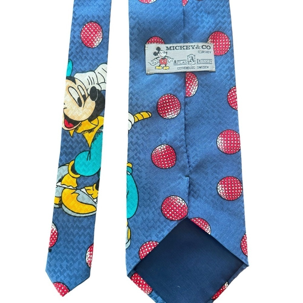 Disney Golf Micky Mouse 100% Silk Tie - Picture 2 of 5